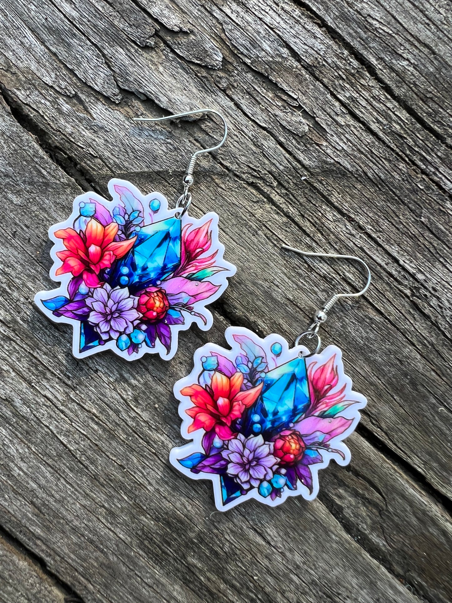 Mystic Vibes Flower Crystal Earrings