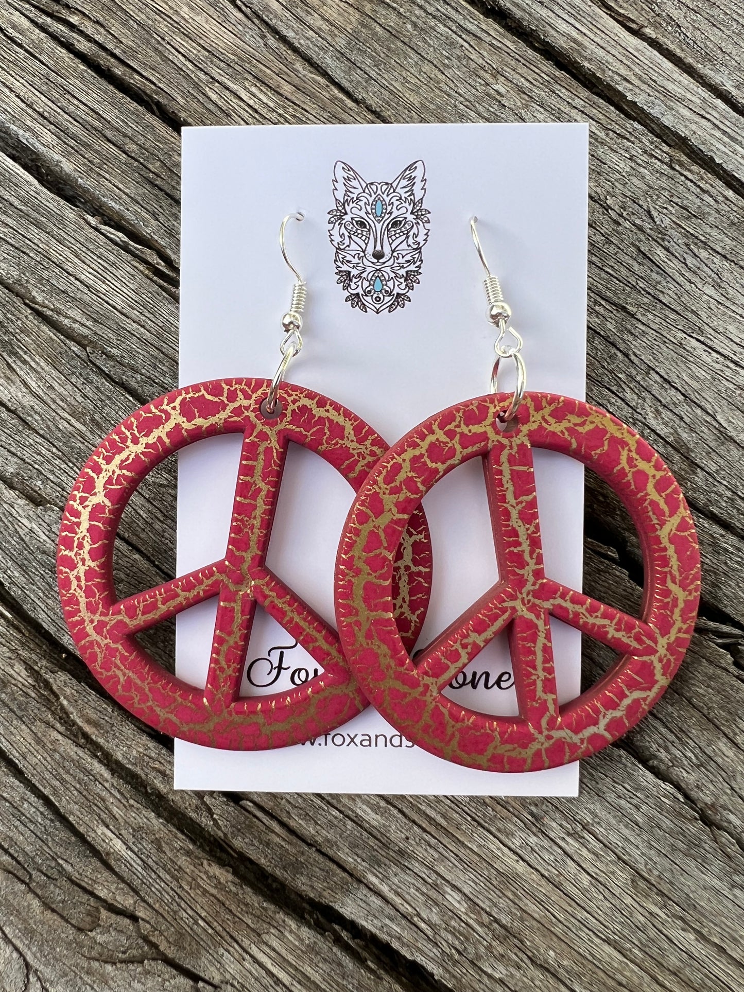 Peace Symbol Earrings
