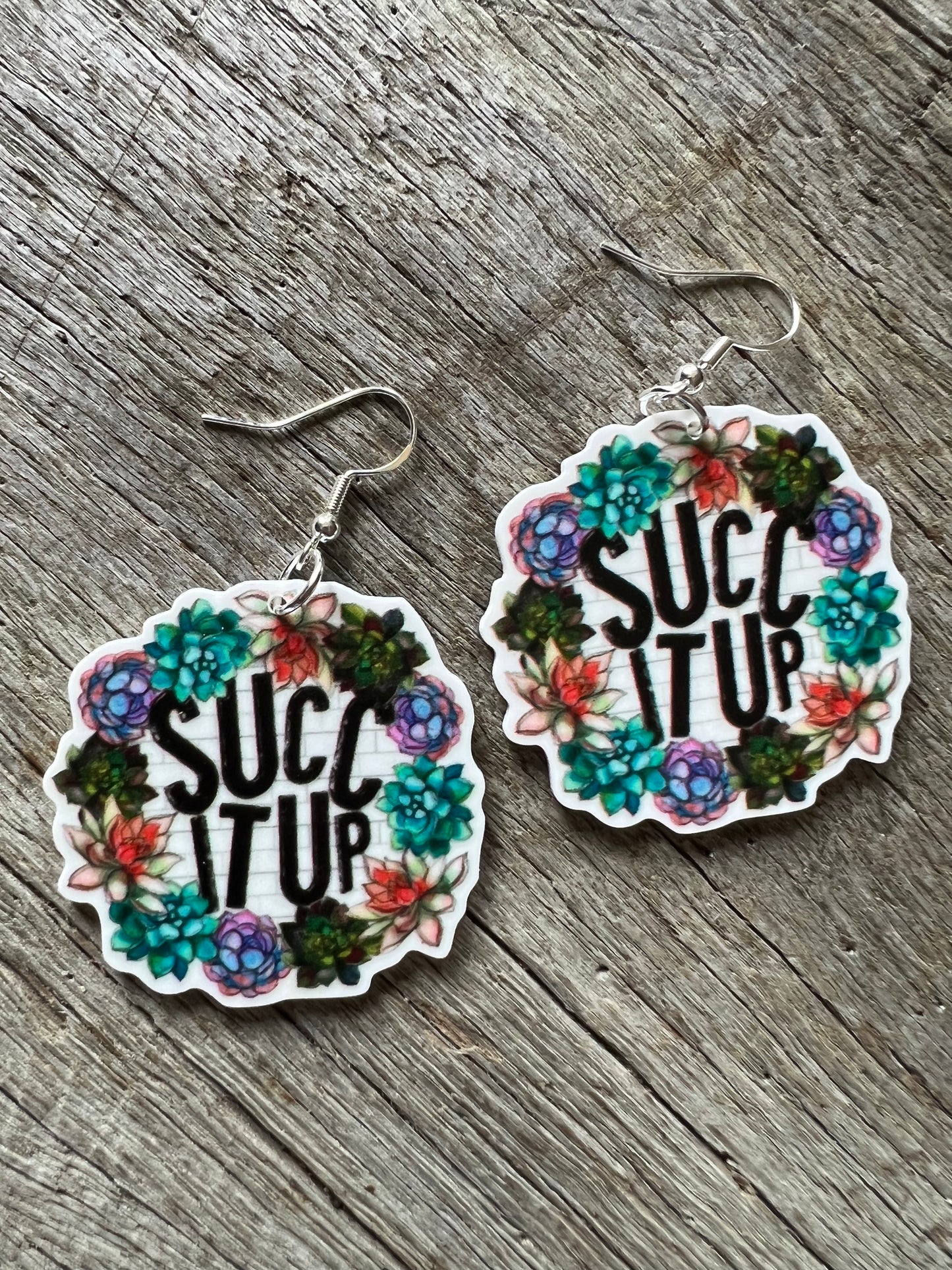Succ It Up Succulent Earrings