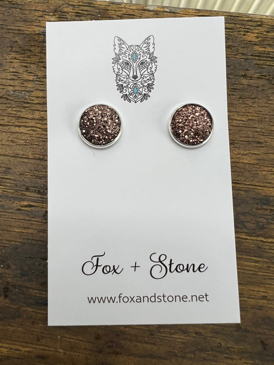 Rosie Druzy Stud Earrings
