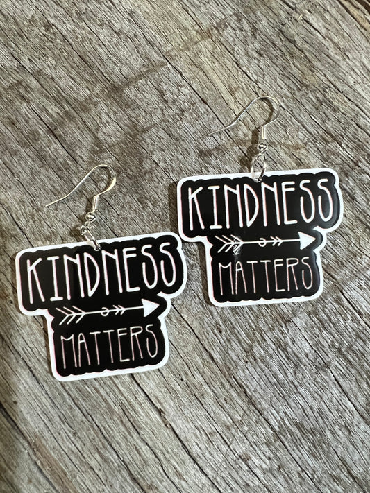 Kindness Matters Resin Earrings