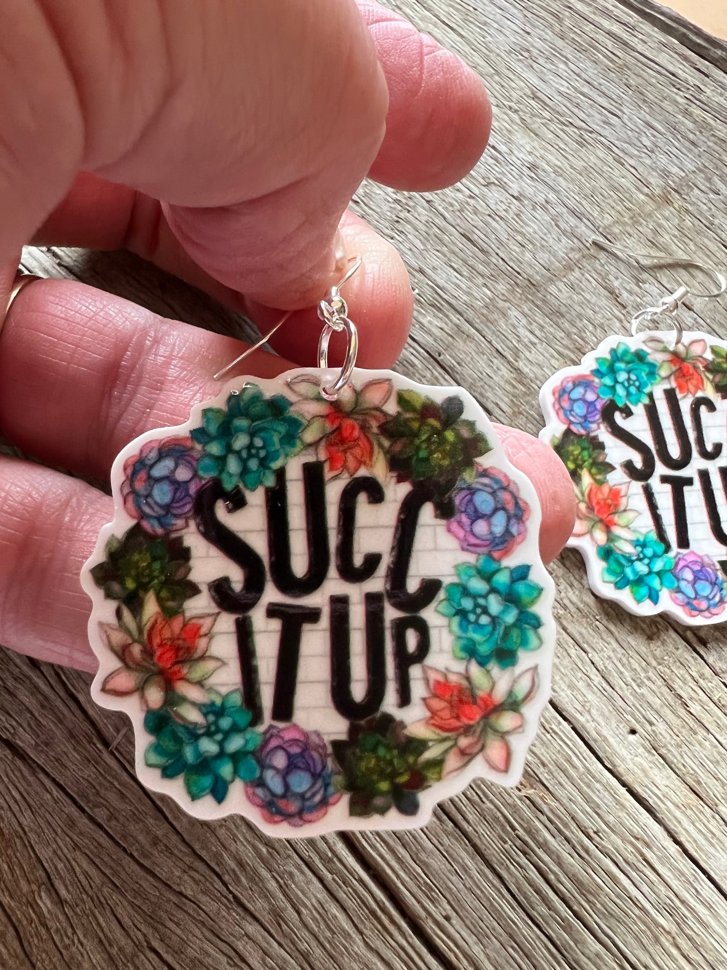 Succ It Up Succulent Earrings