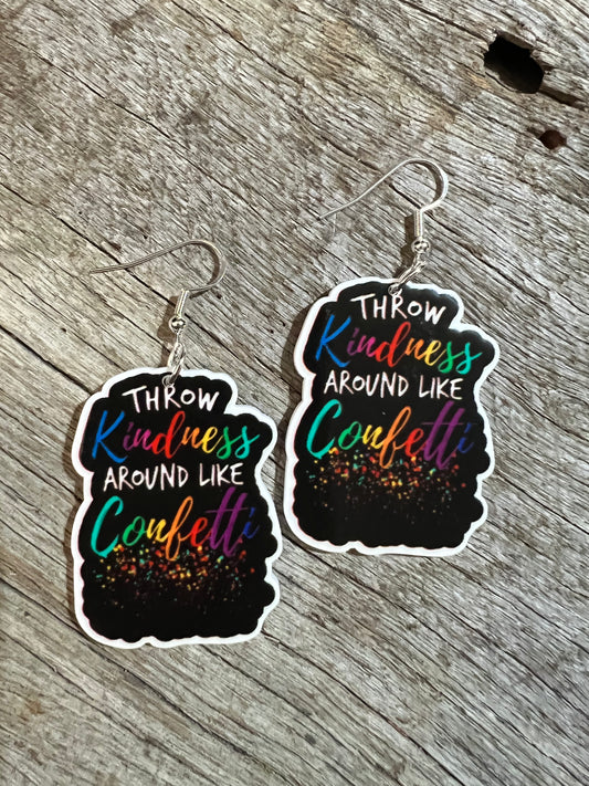Kindness and Confetti Colour Earrings