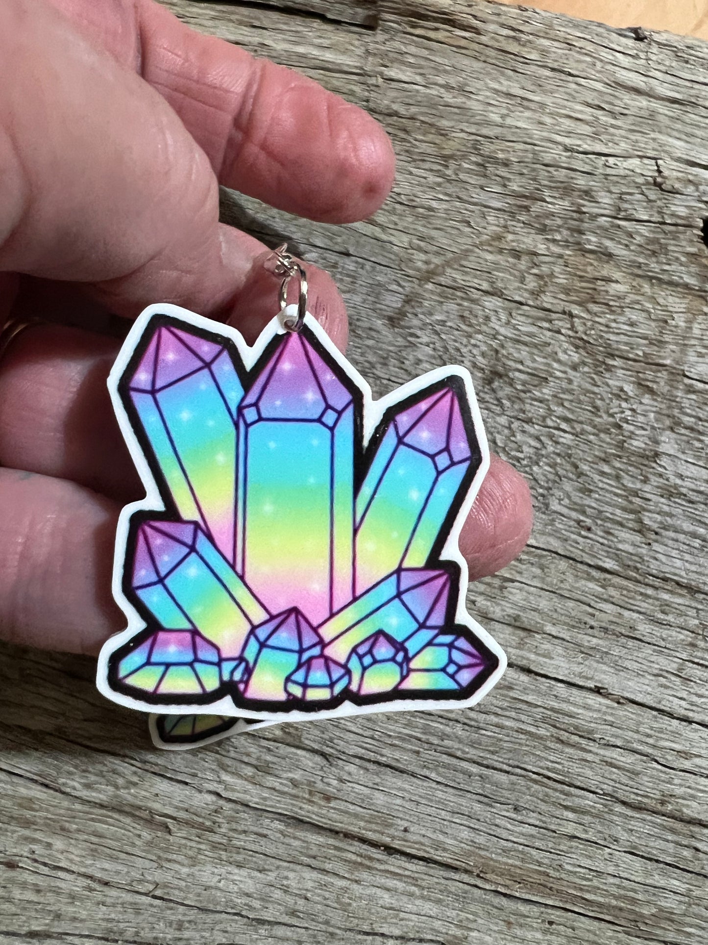 Pretty Crystal Colourful Earrings