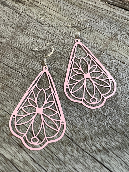 Pale Pink Jade Earrings