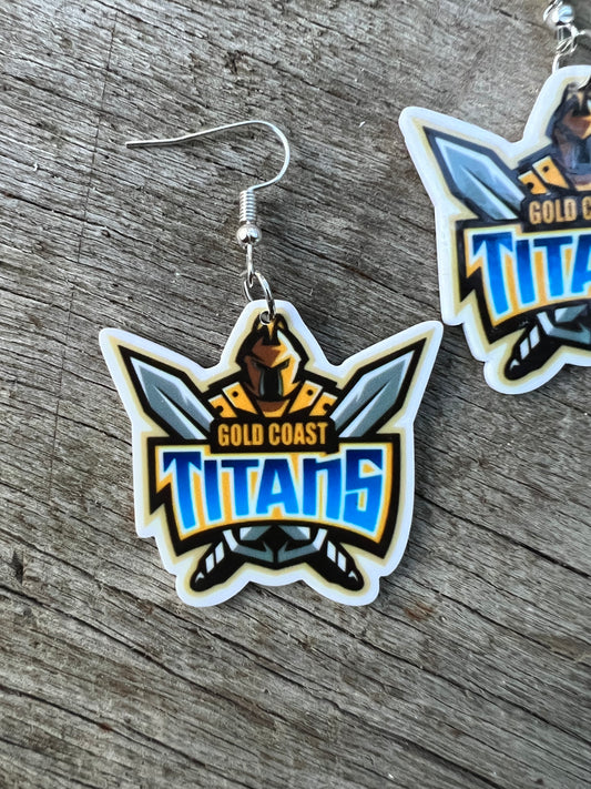 Gold Coast Titans Earrings