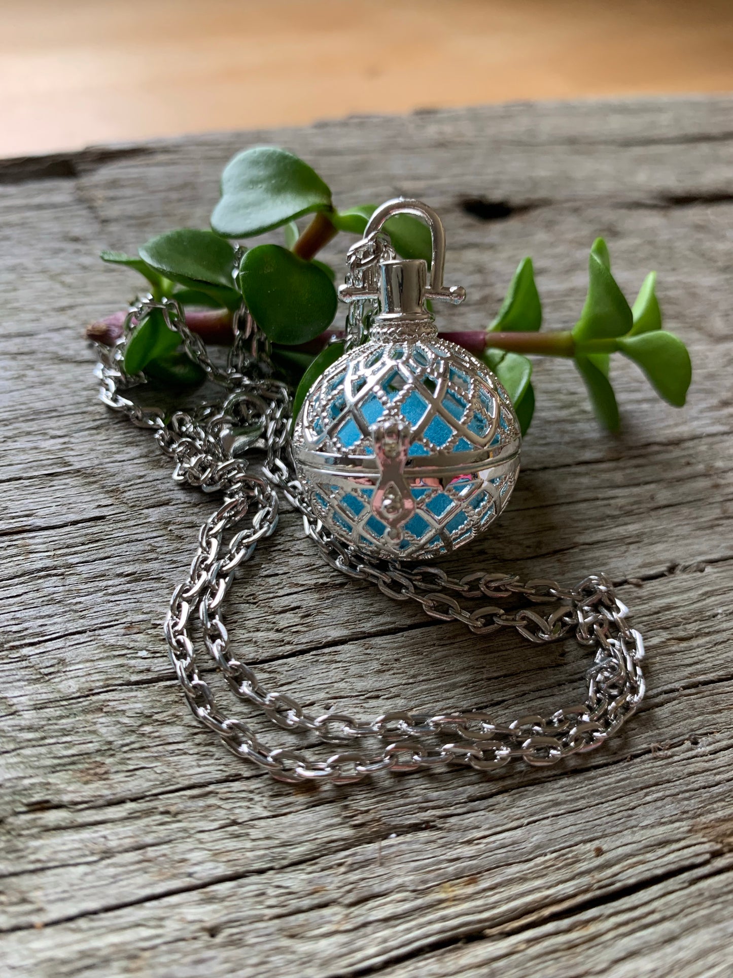 Round Silver Oil Diffuser