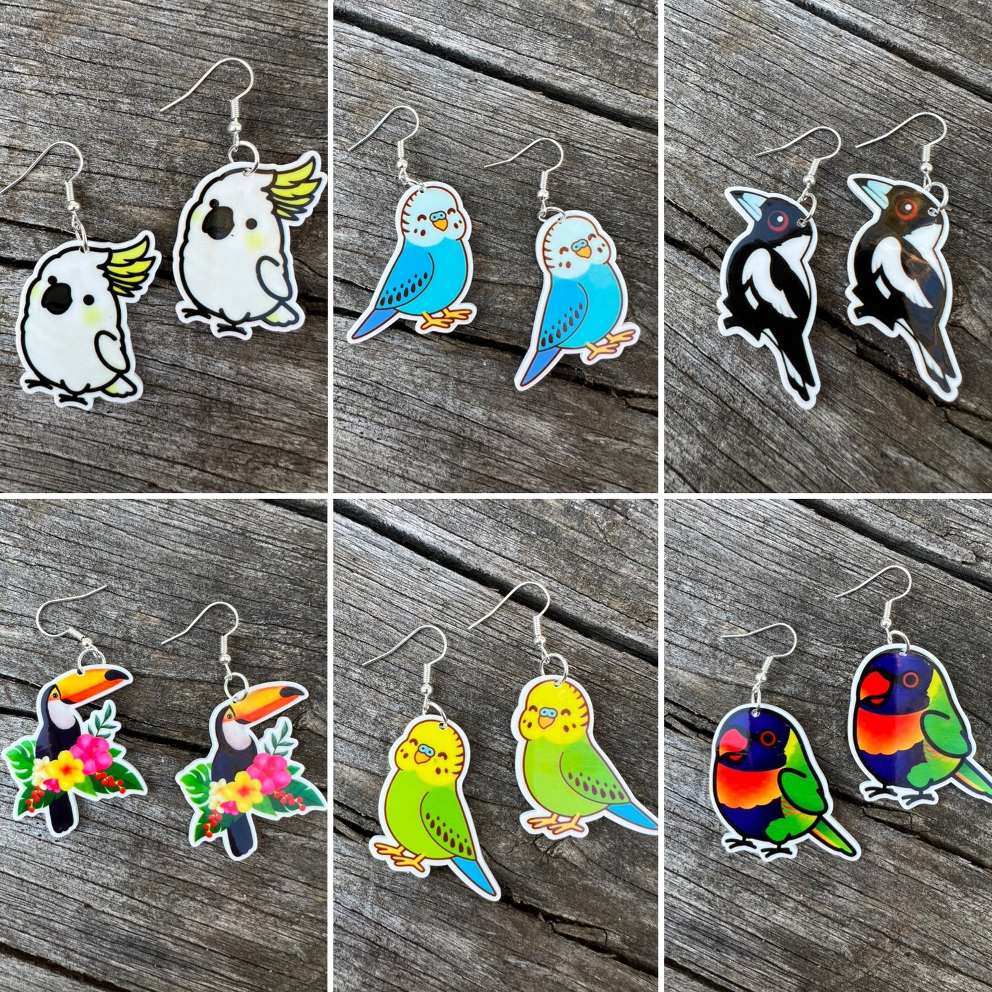 Baby Cockatoo Earrings