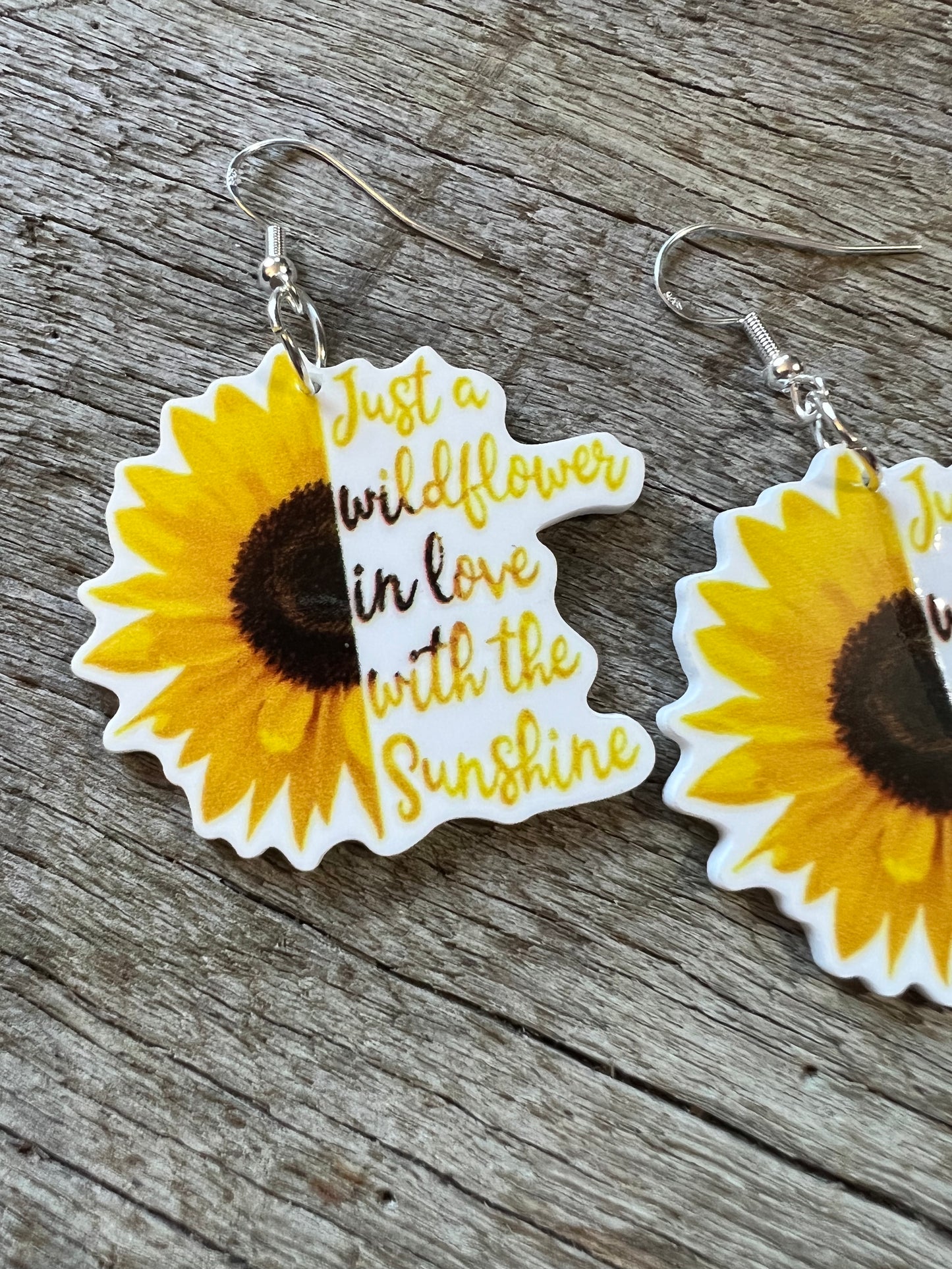 Sunshine Sunflower Resin Earrings