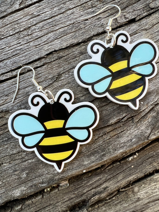 Beeautiful Bee Resin Earrings
