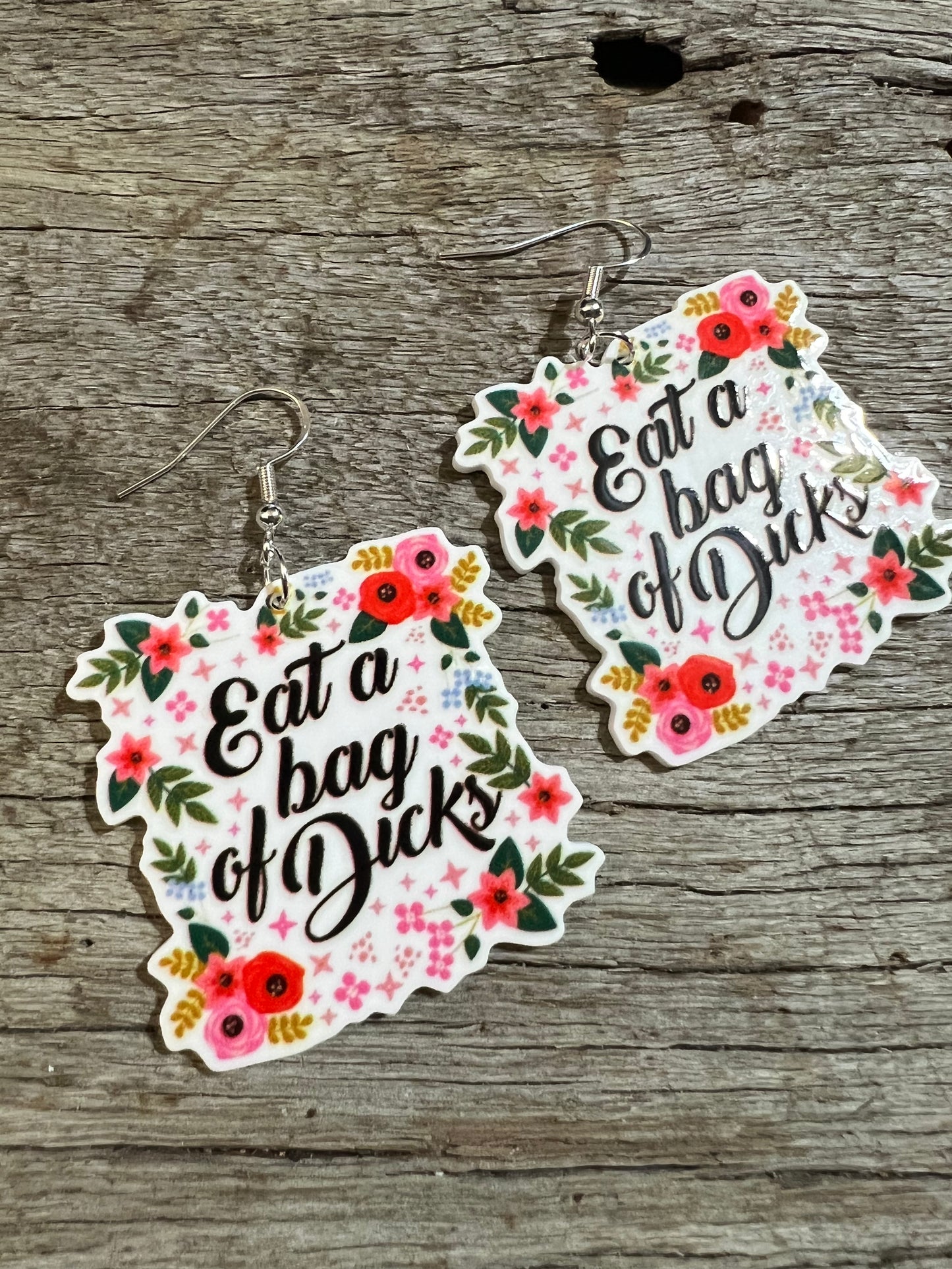 Eat A Bag Resin Earrings