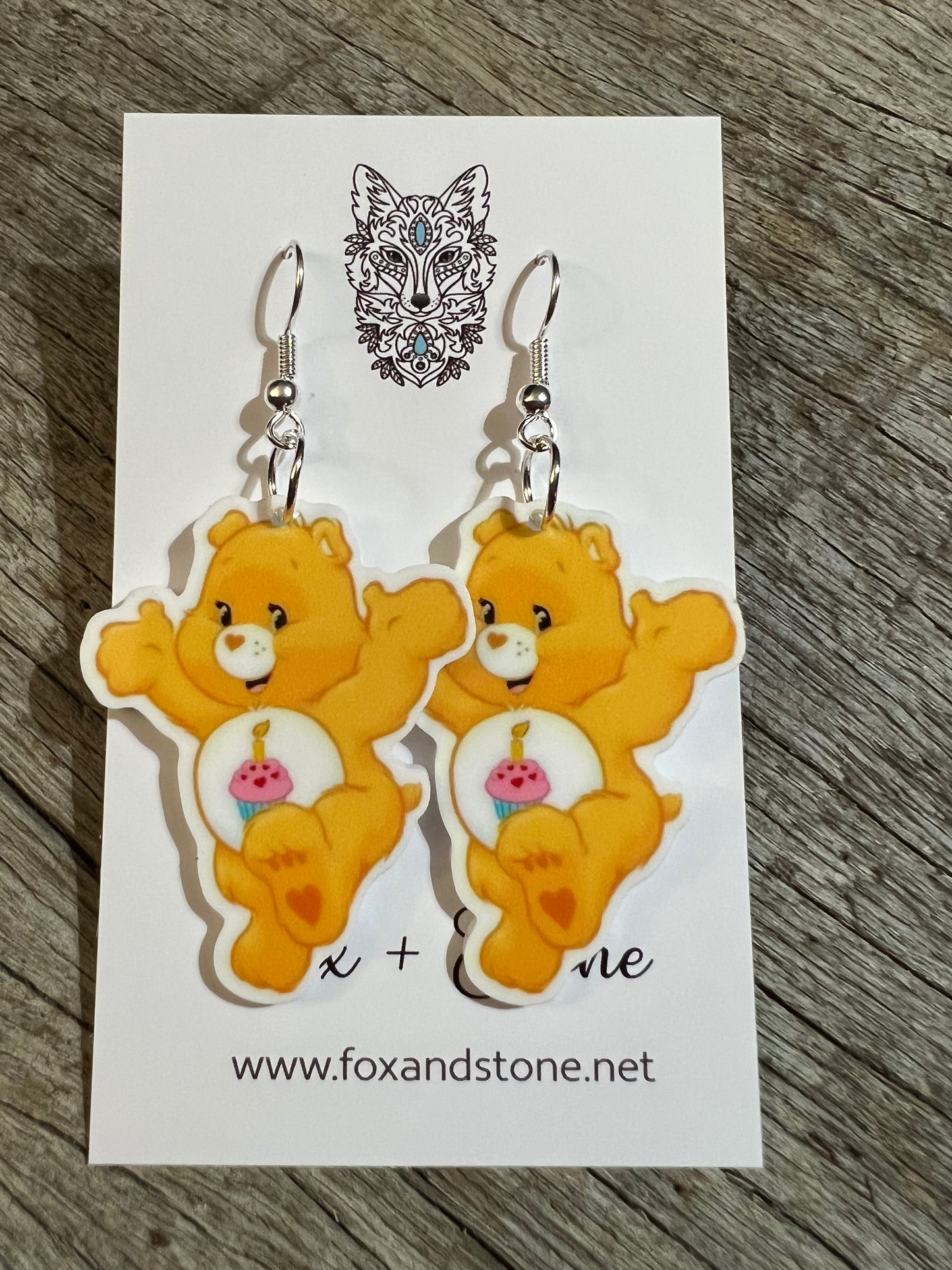 Cupcake Bear Plannar Earrings