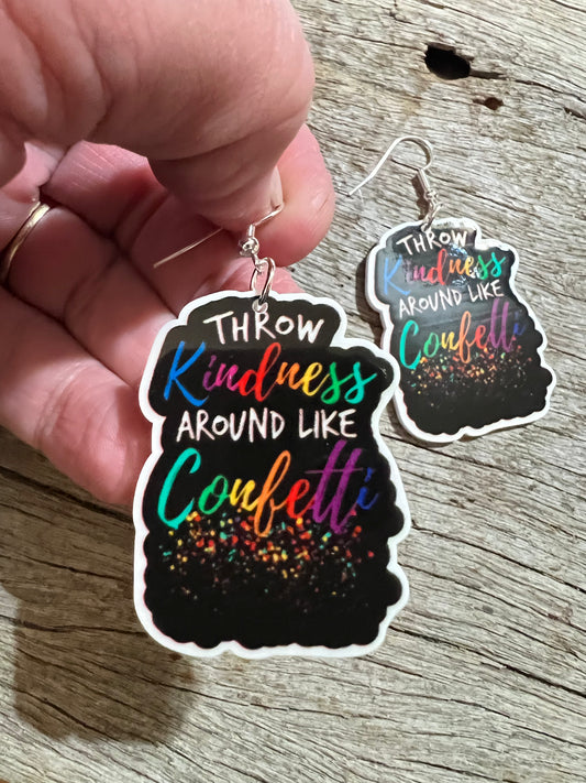 Kindness and Confetti Colour Earrings