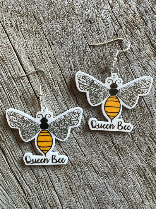 Queen Bee Resin Earrings