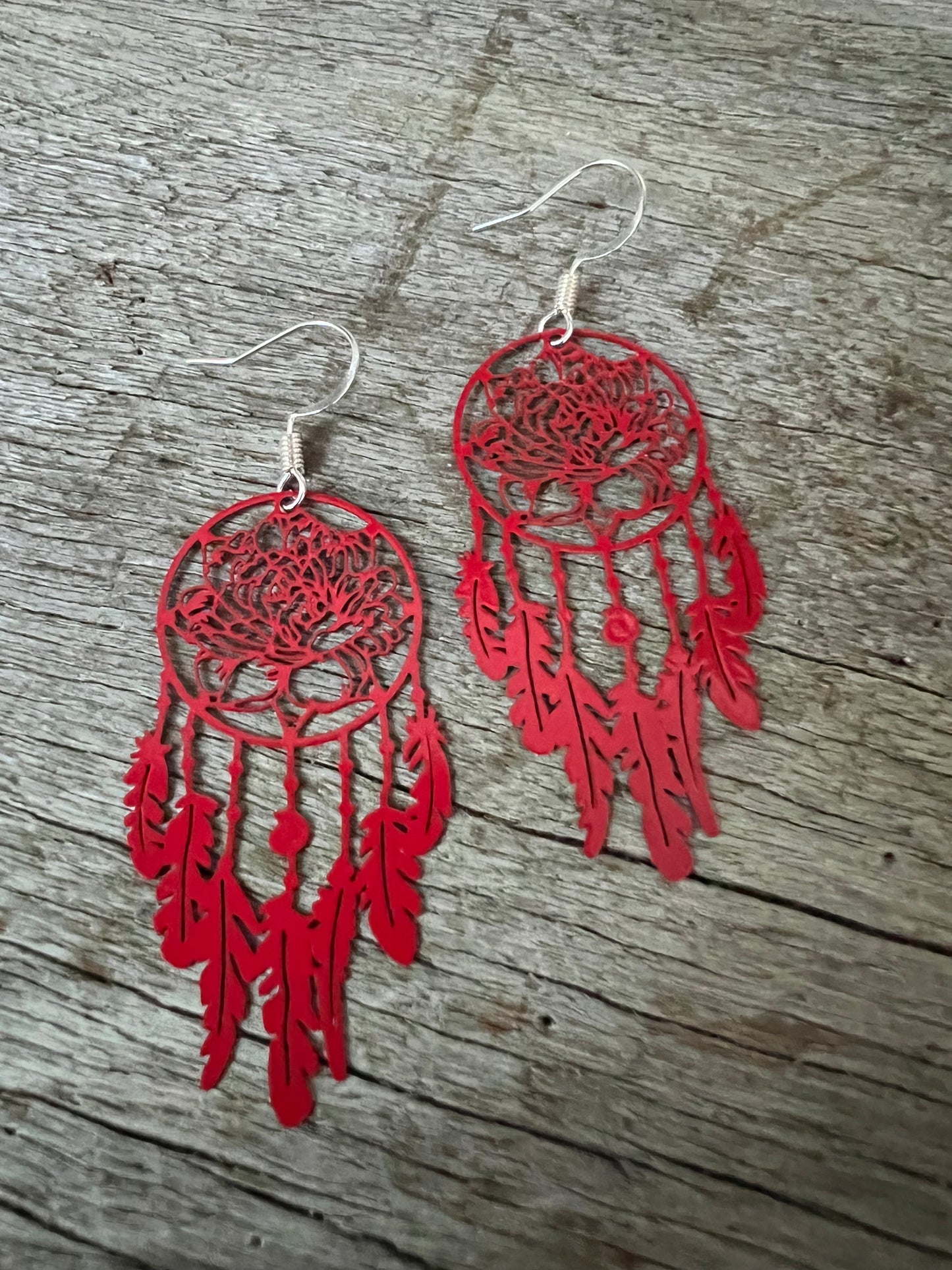 Red Lotus Dream Catcher Filigree