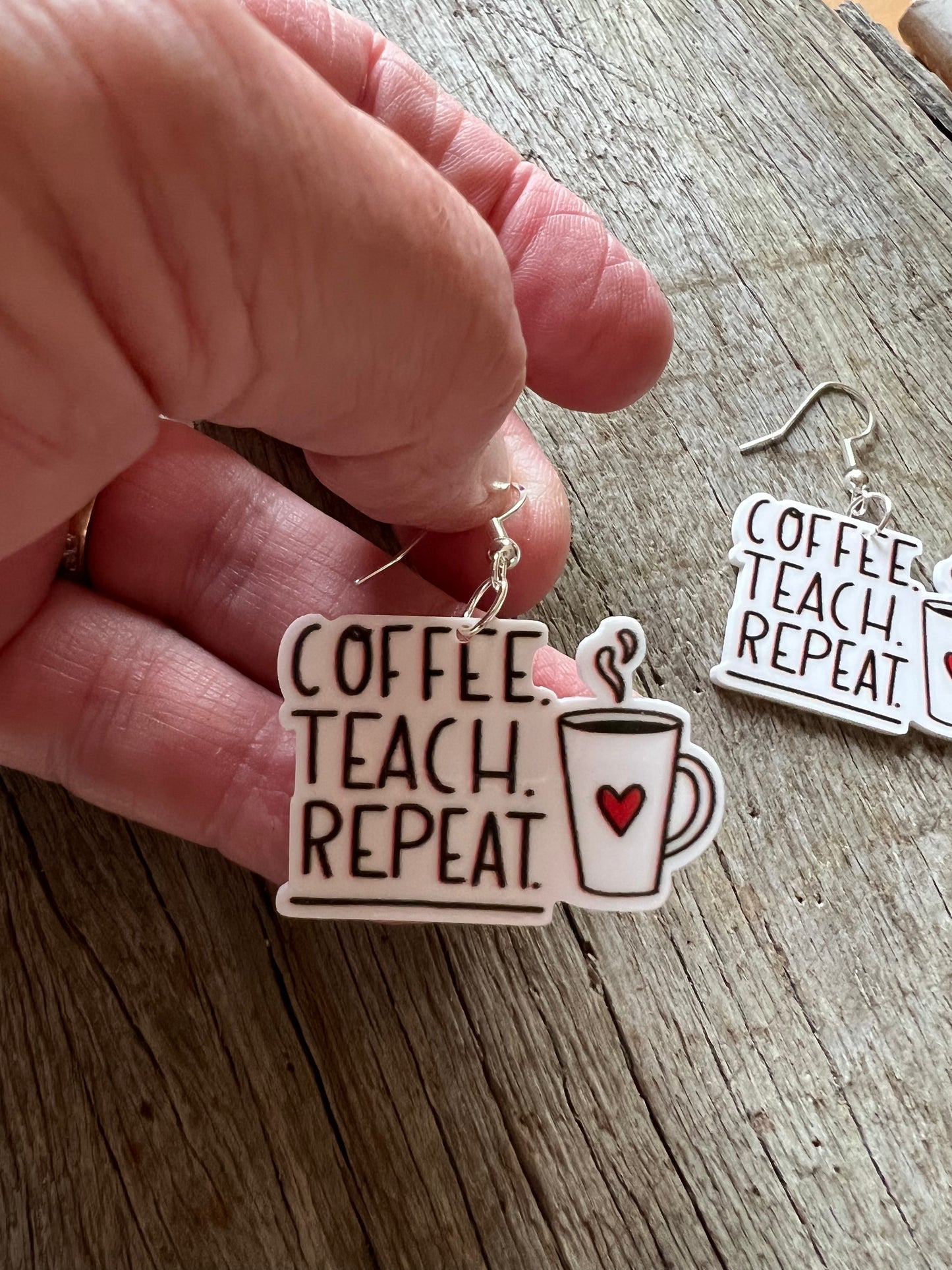 Coffee Teach Earrings