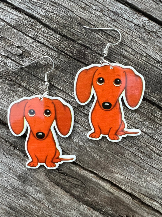 Dachshund Dog Earrings