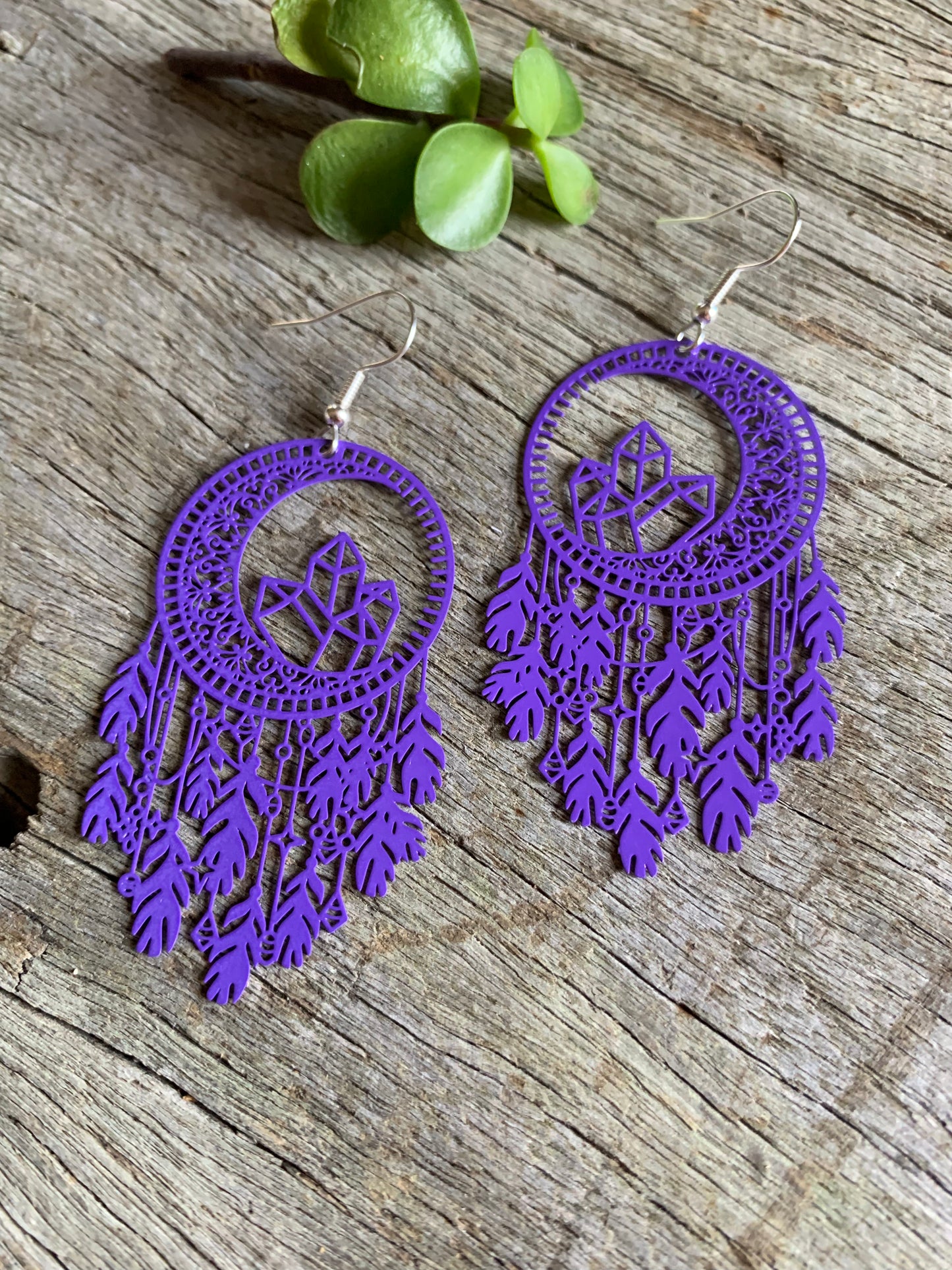 Purple Dream Catcher Crystal Filigree