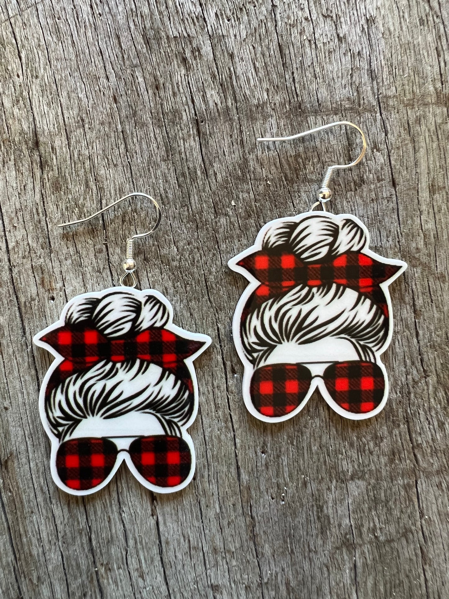 Pretty Plaid Mumma Earrings