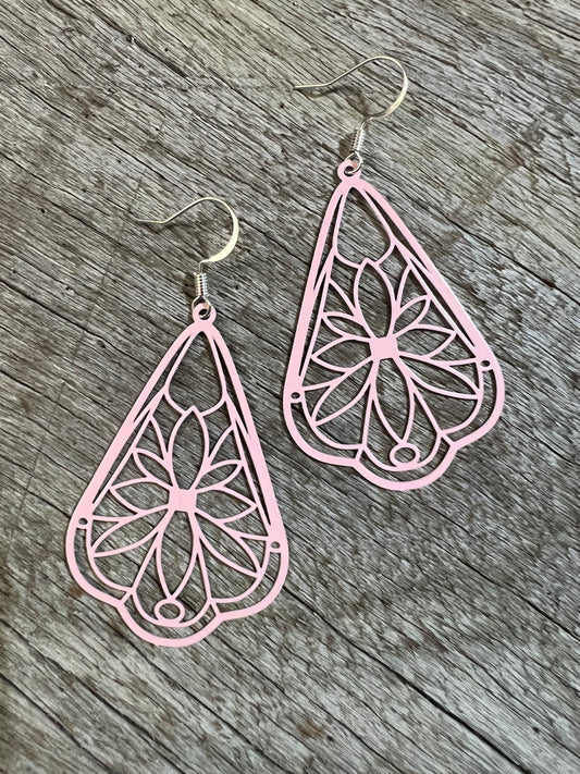 Pale Pink Jade Earrings
