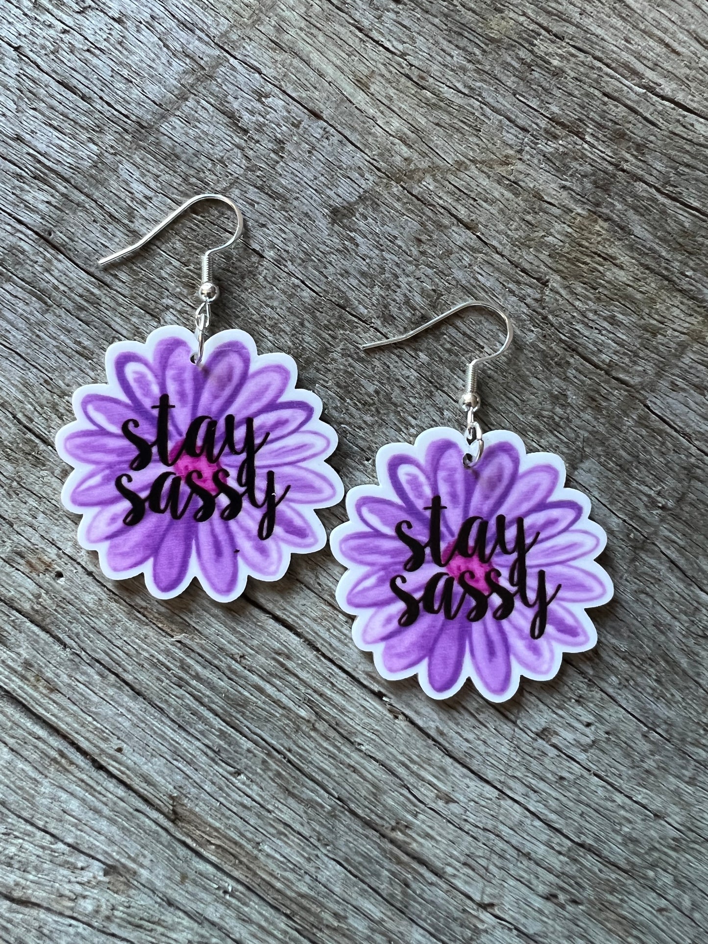 Stay Sassy Purple Earrings