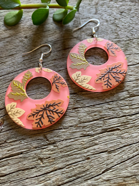 Autumn Round Earrings