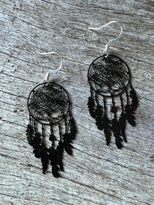 Black Lotus Dream Catcher Filigree