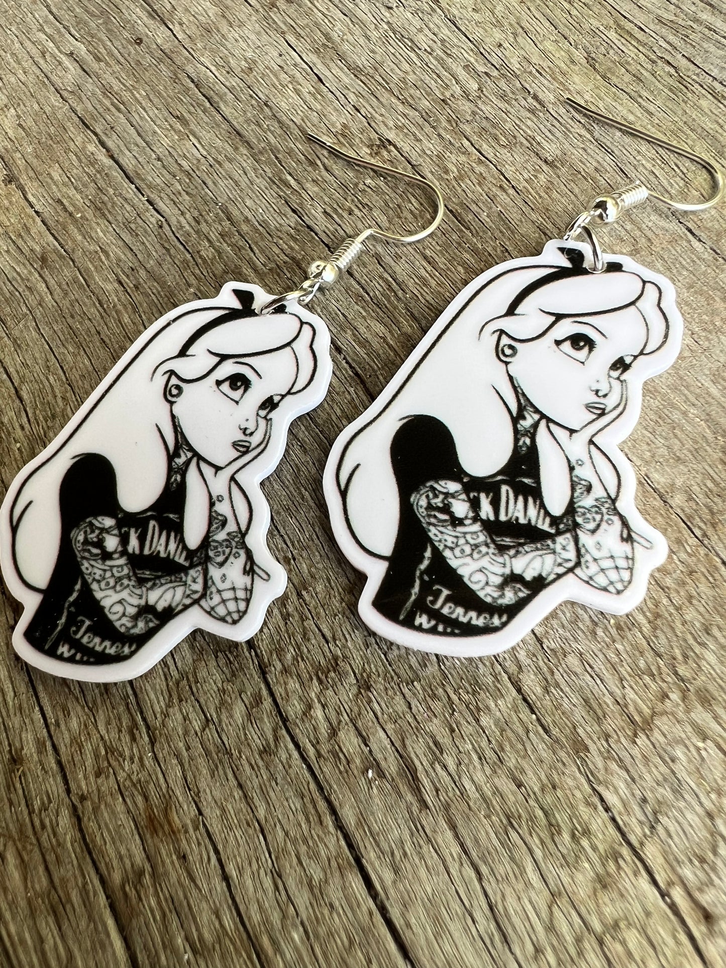 Tattooed Alice Earrings