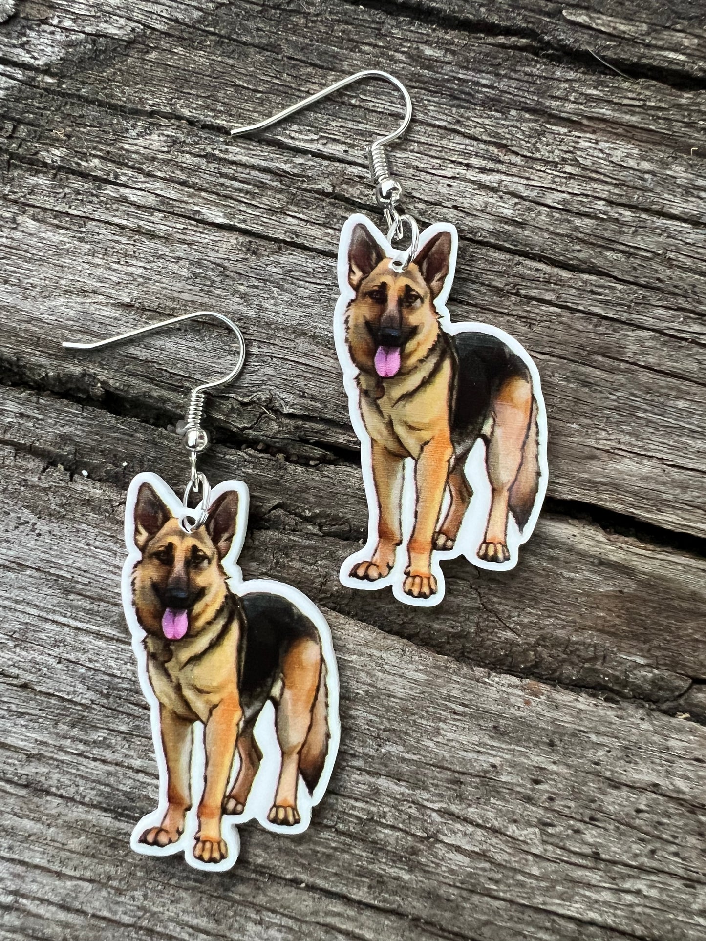 German Shepherd Dog Earrings