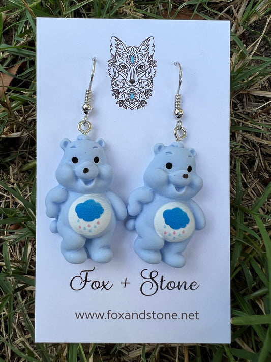 Baby Blue Bear Earrings