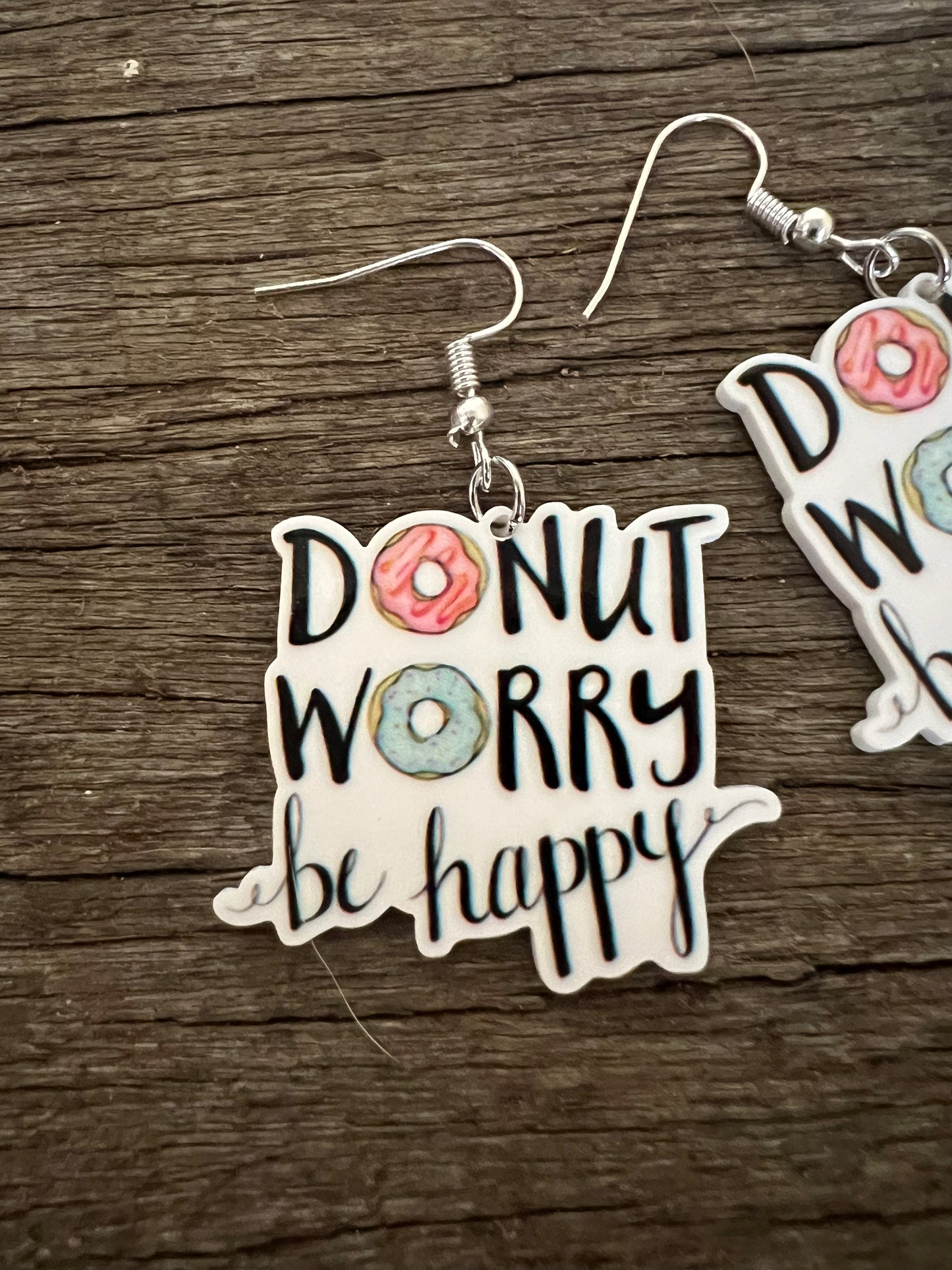 Donut Worry Earrings