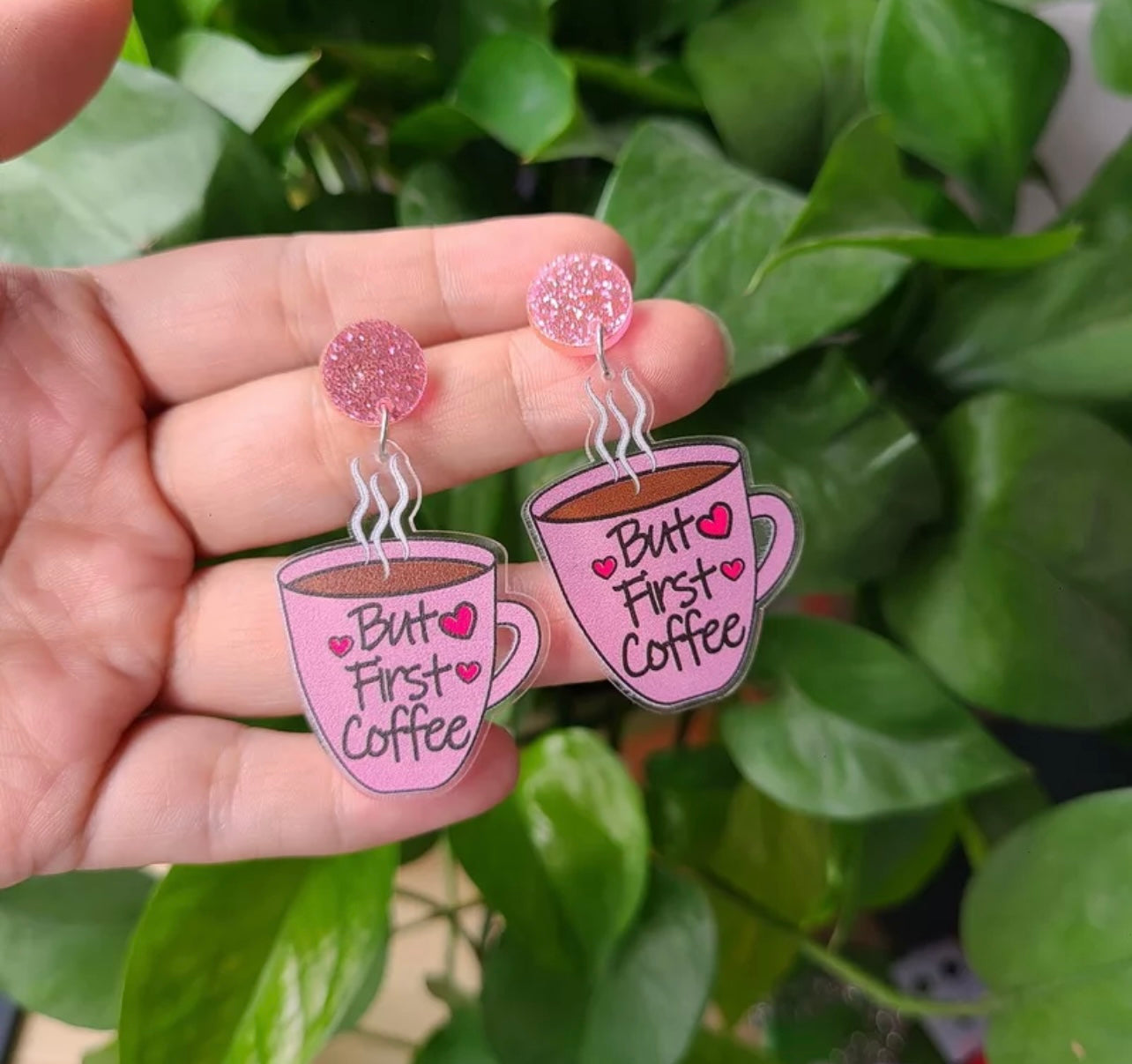 But First Coffee Earrings