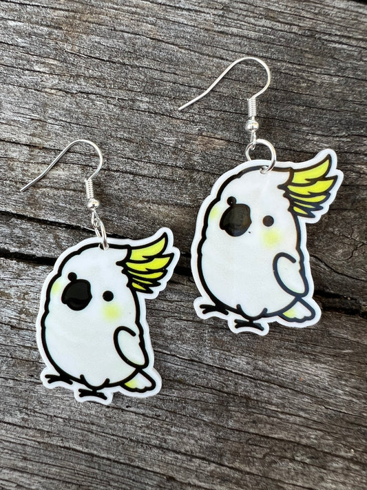 Baby Cockatoo Earrings