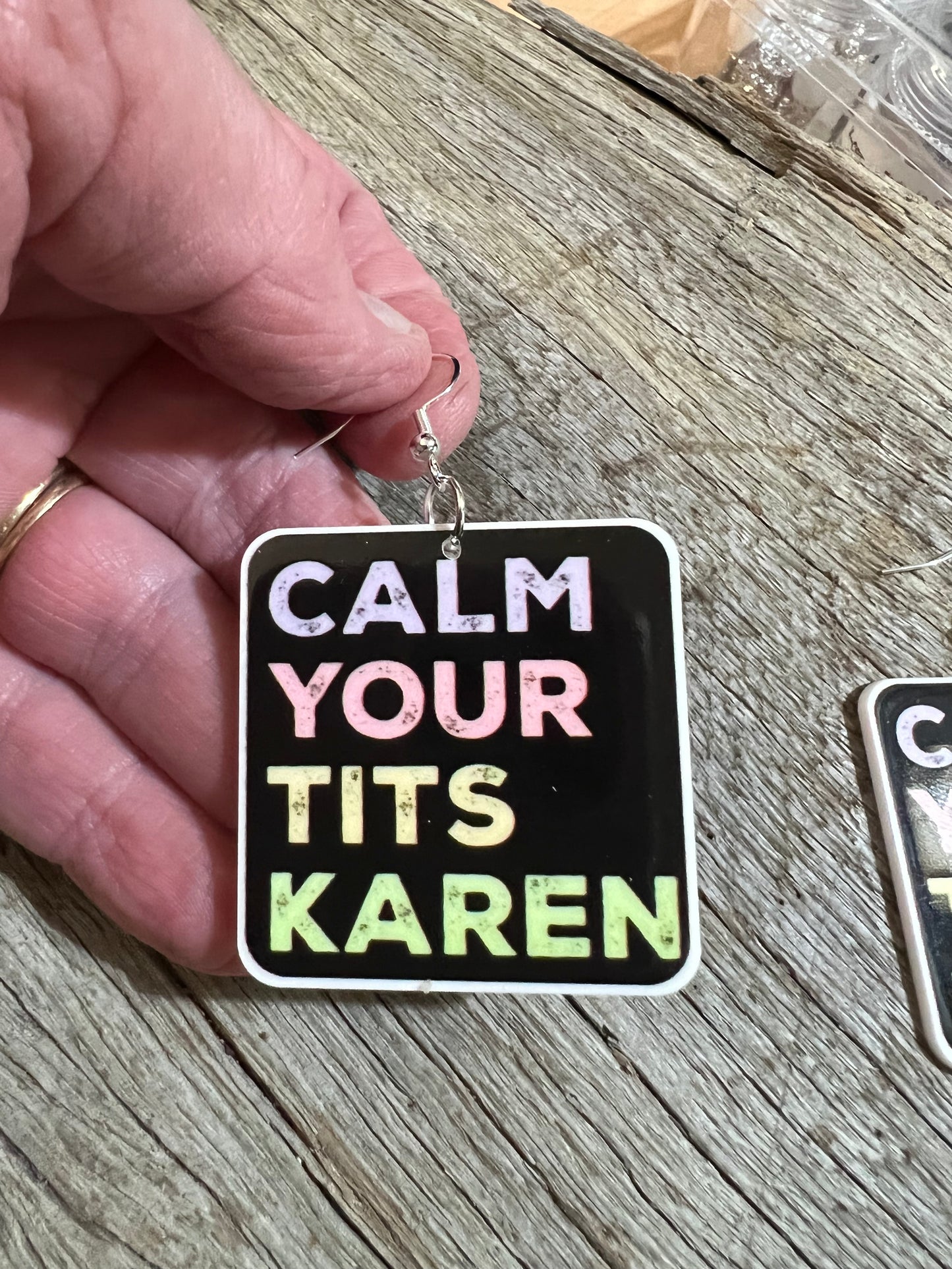 Calm Karen Resin Earrings
