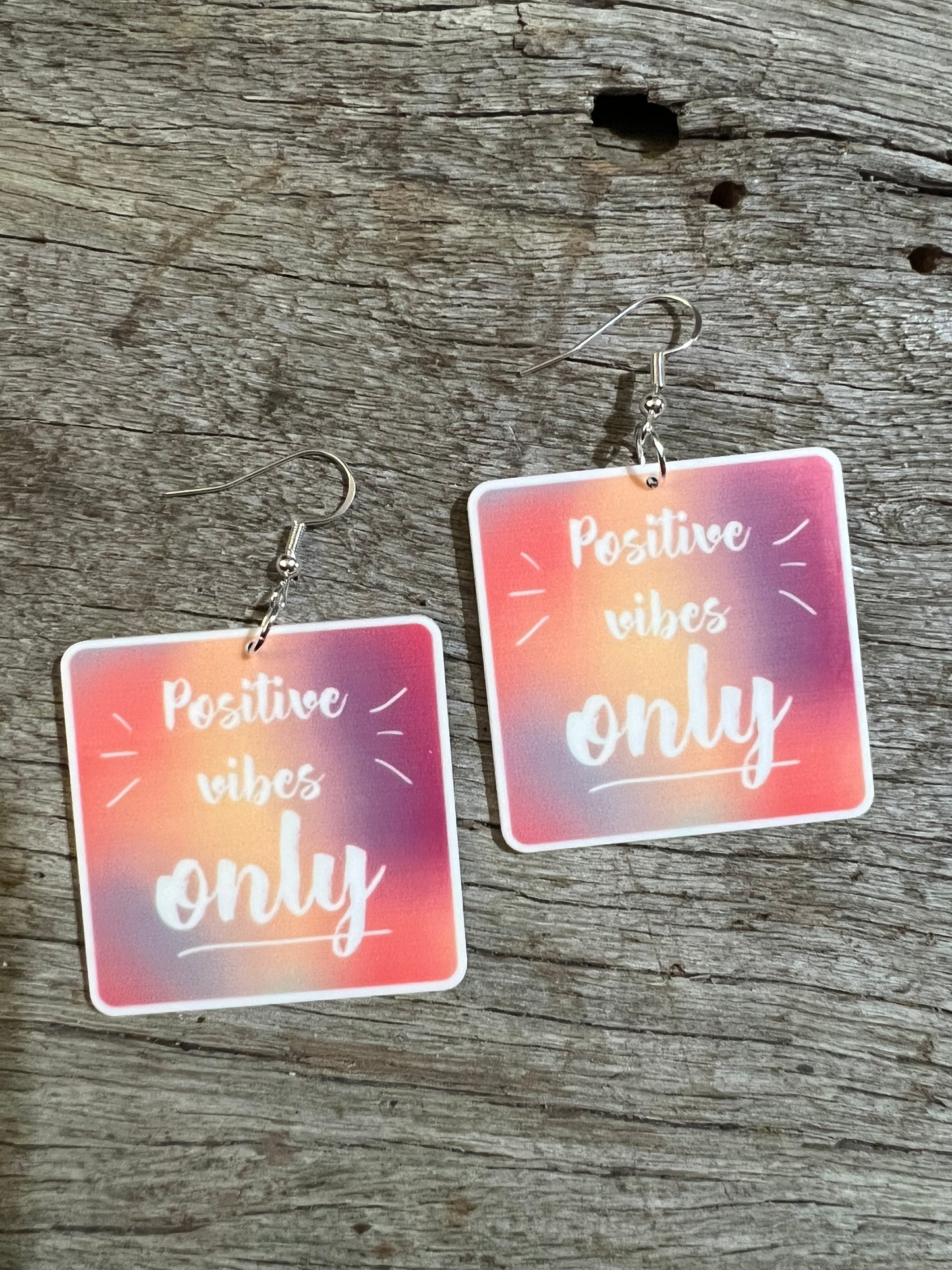 Positive Vibes Sunset Resin Earrings