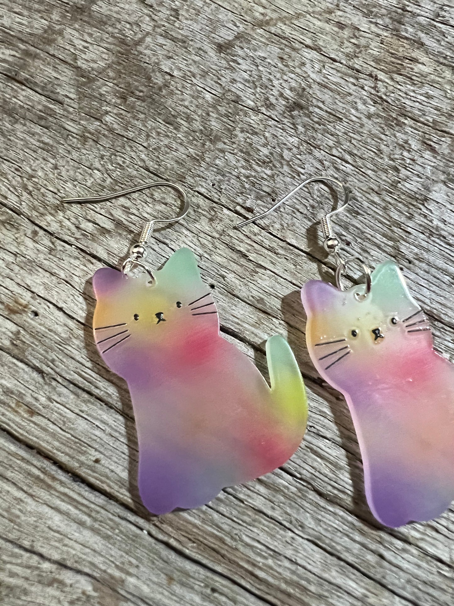 Watercolour Cat Earrings