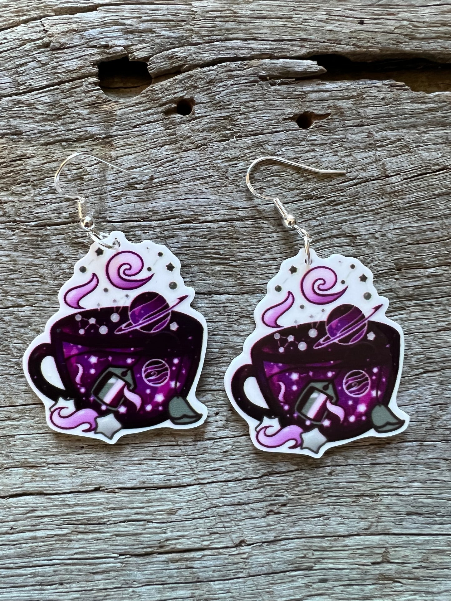 Cauldron Cuppa Magic Earrings