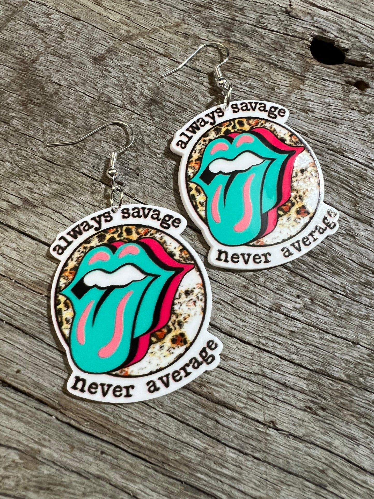 Always Savage Resin Earrings