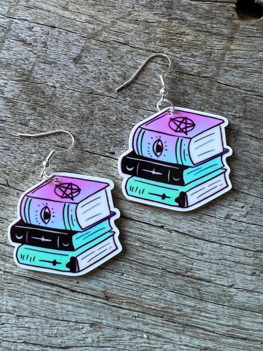 Books of Magic Earrings