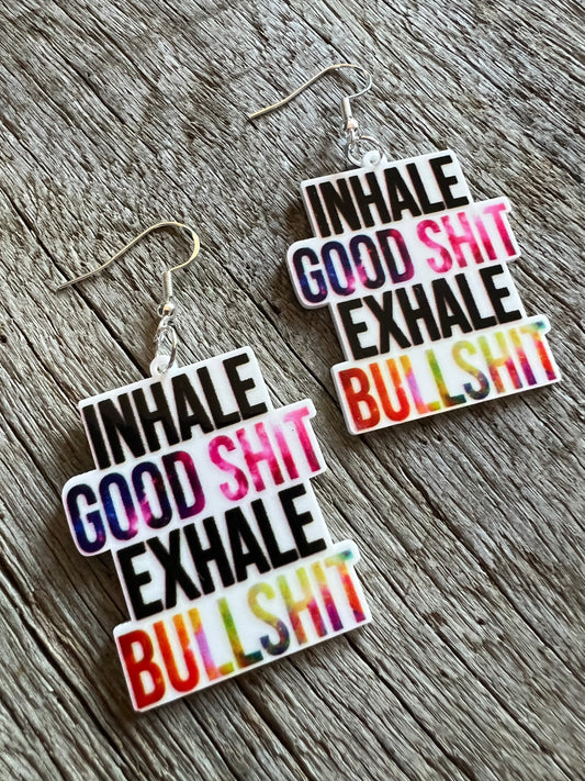 Inhale + Exhale Resin Earrings