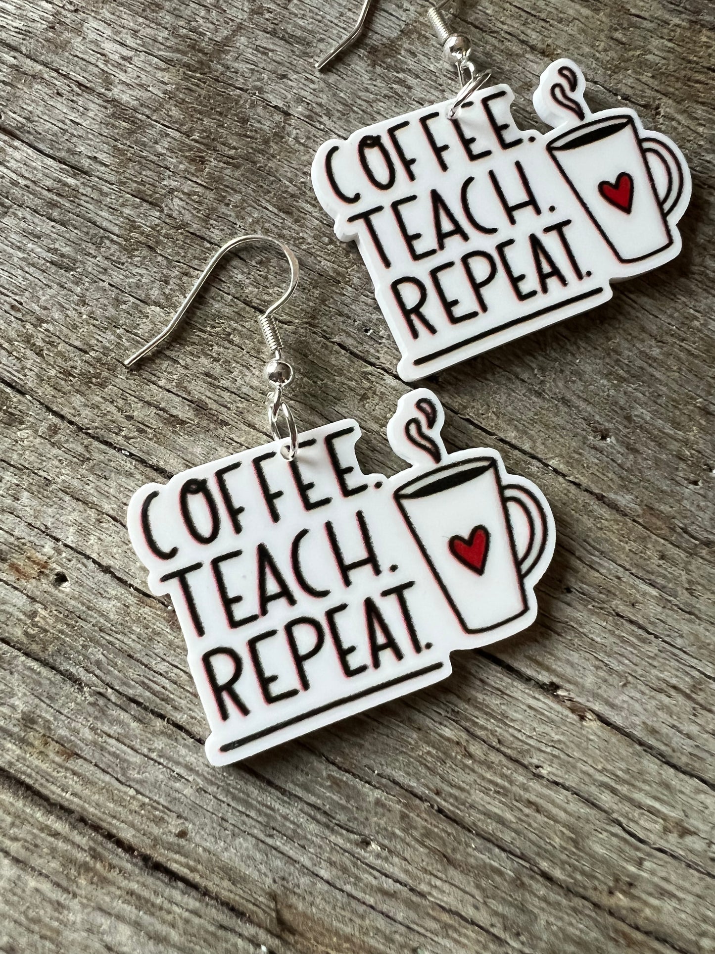 Coffee Teach Earrings