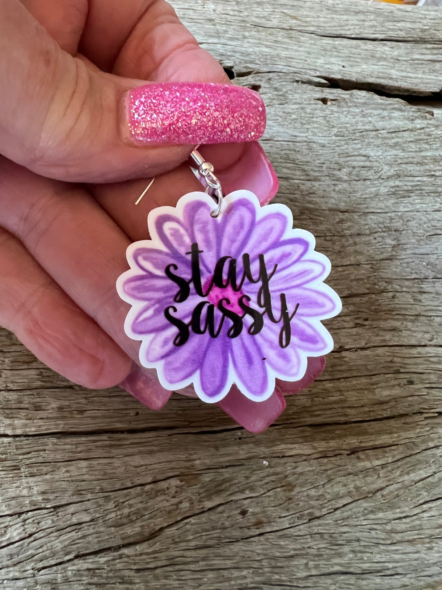 Stay Sassy Purple Earrings