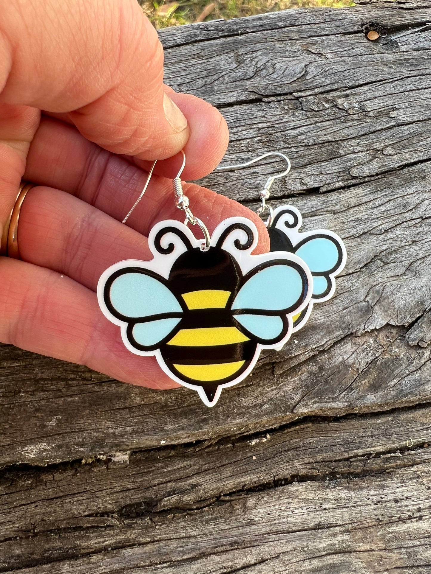 Beeautiful Bee Resin Earrings