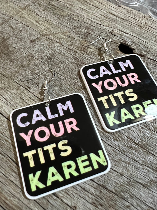 Calm Karen Resin Earrings