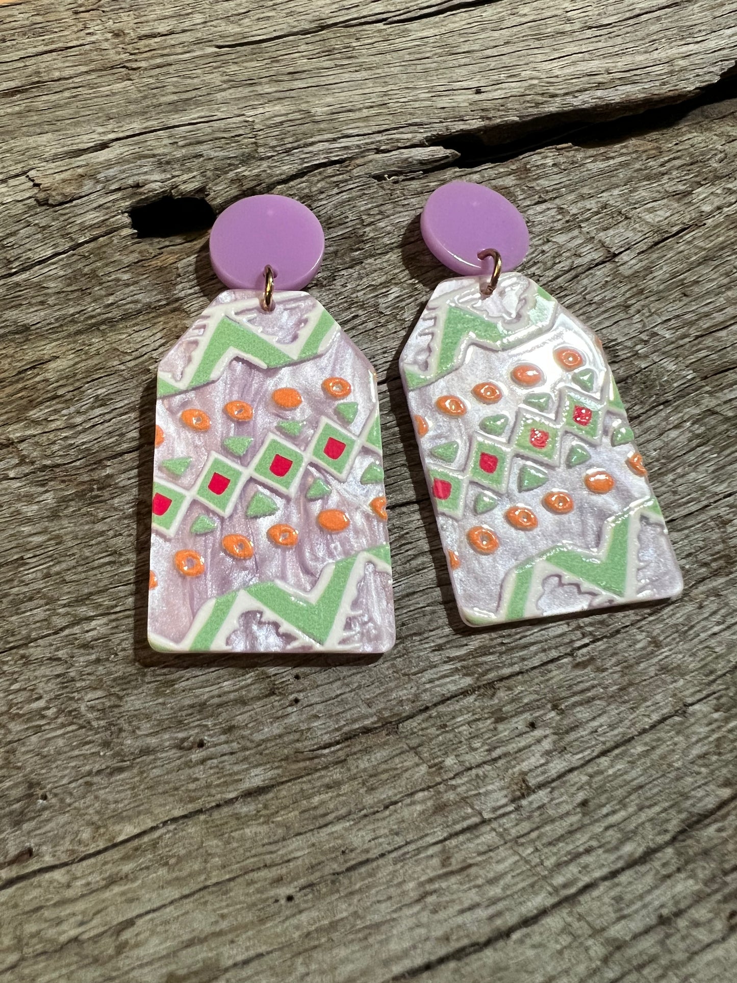 Pretty Chevron Stud Earrings