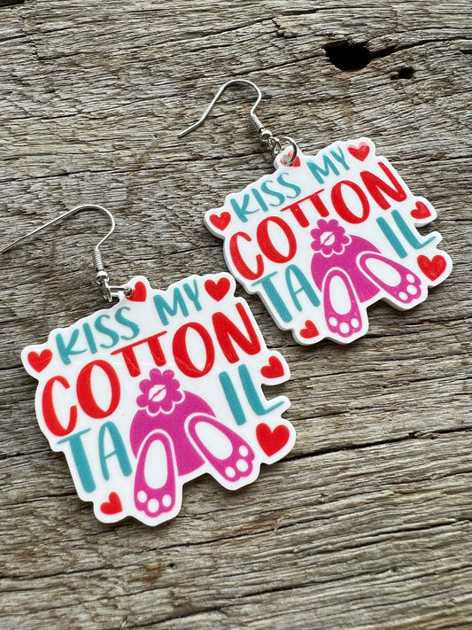 Cottontail Easter Earrings