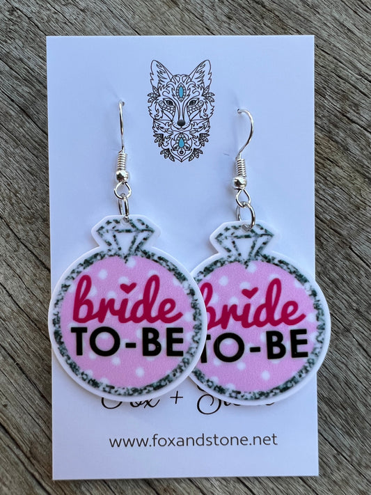 Bride To Be Earrings