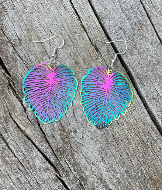 Iridescent Monstera  Filigree