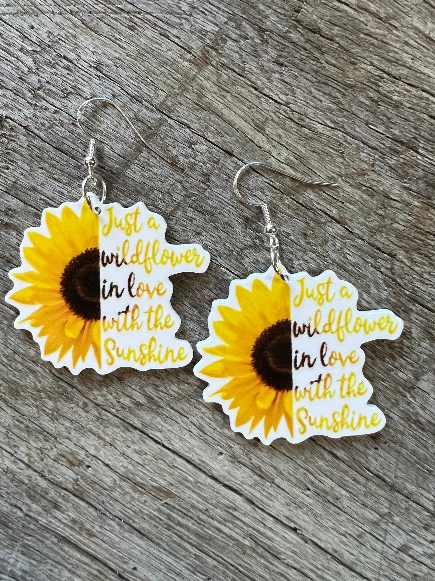 Sunshine Sunflower Resin Earrings