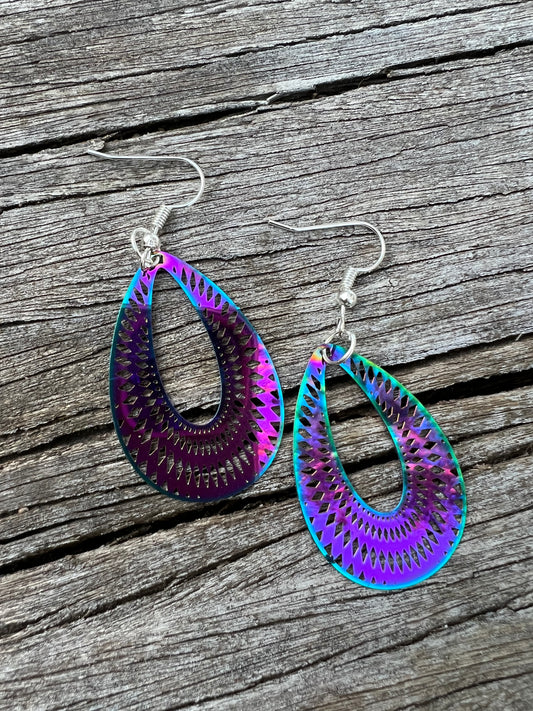 Iridescent Julia Filigree Earrings